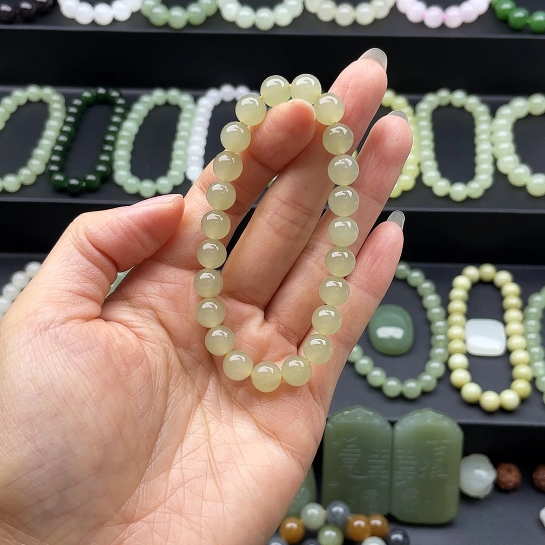 和田玉未镶嵌手链