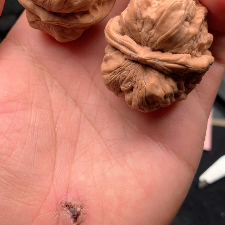 文玩核桃把件33号42全品蛤蟆头