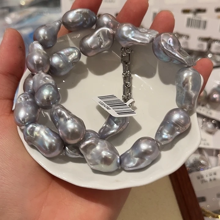 淡水珍珠合金颈饰