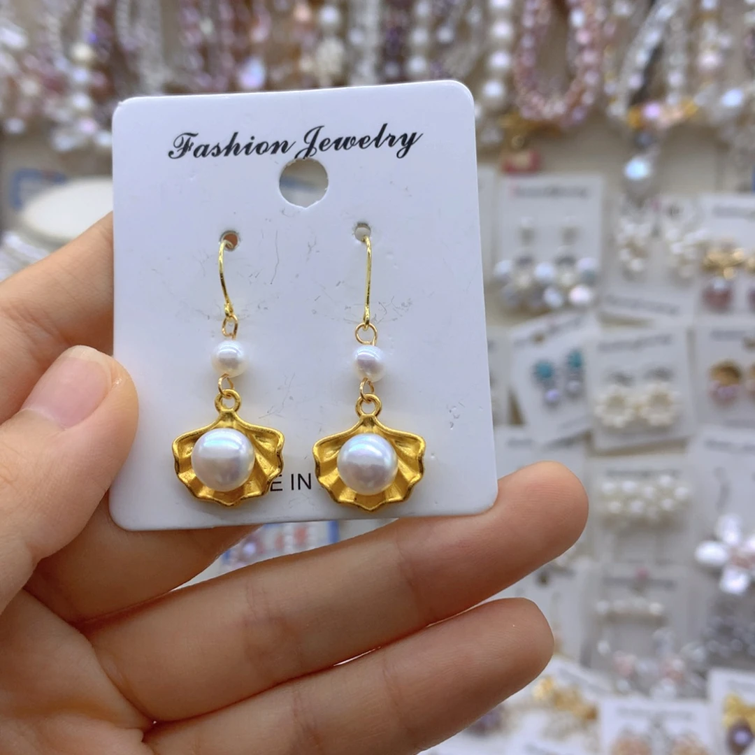 合金淡水珍珠项链耳饰