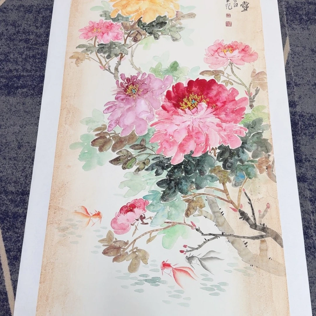 国画国画作品山水花鸟