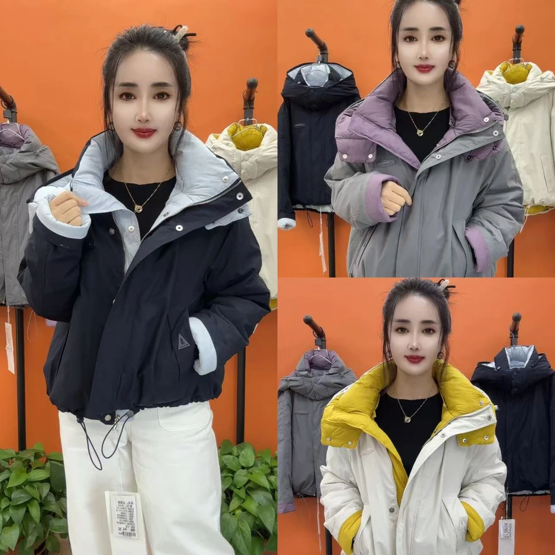 9558轻盈款两面穿羽绒服外套