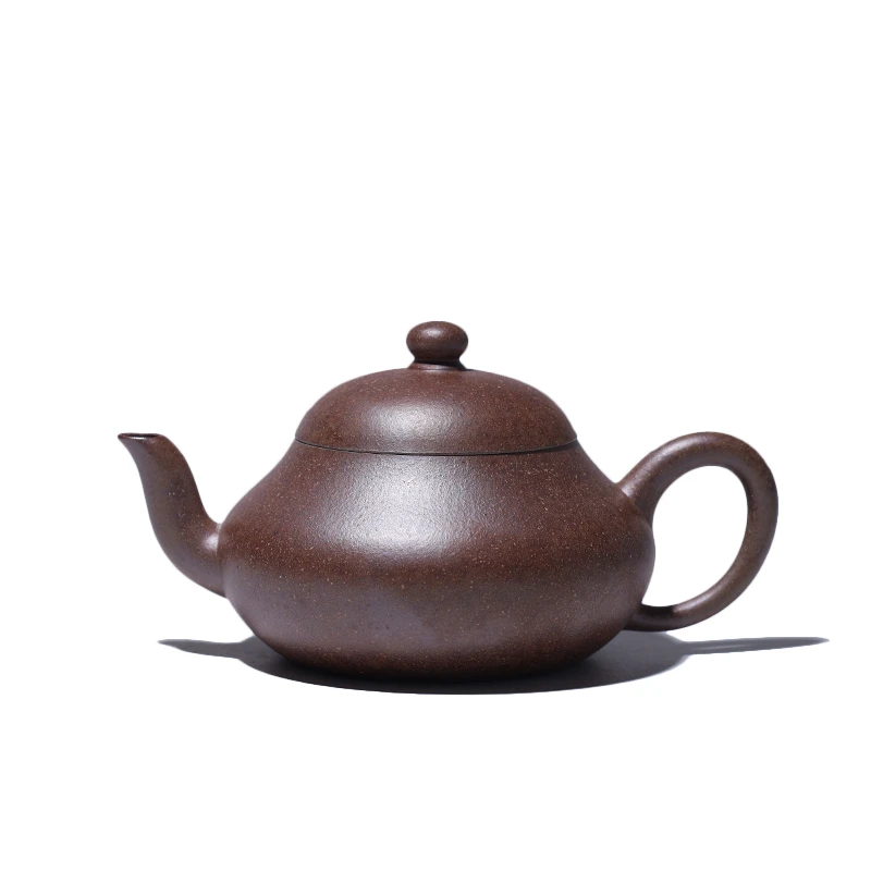 大吉羊柴烧 宜兴紫砂壶茶壶 原矿本山绿泥薄胎梨形140Ml徐雅