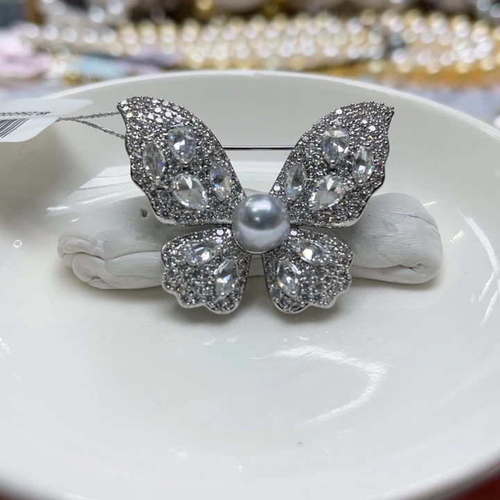 未镶嵌胸针海水珍珠8-9m 68号