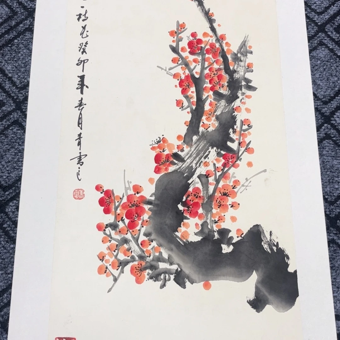 国画四尺四开花鸟s