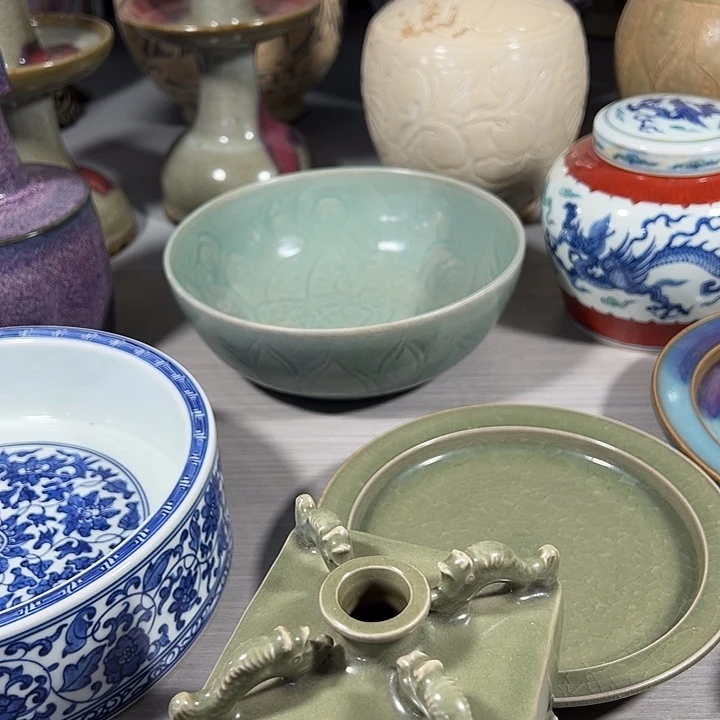 龙泉窑漂亮釉面温柔