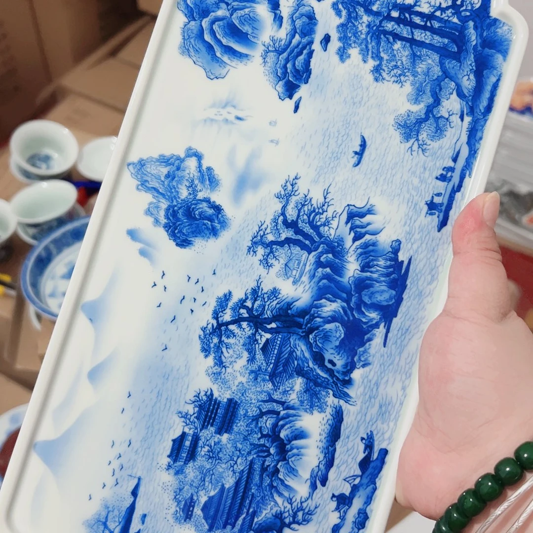 天***蓝瓷片景德镇陶瓷专属链接
