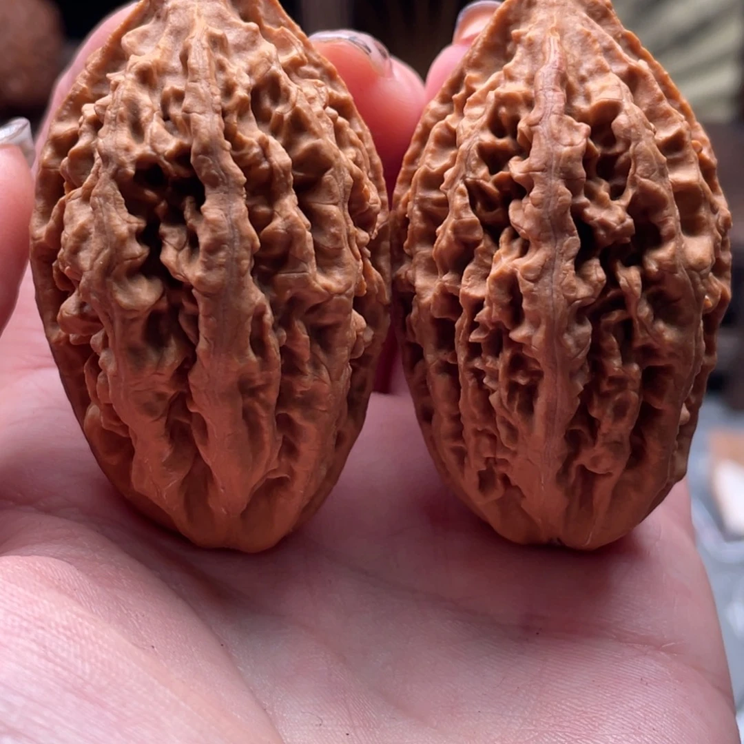 文玩核桃把件楸刀鱼45