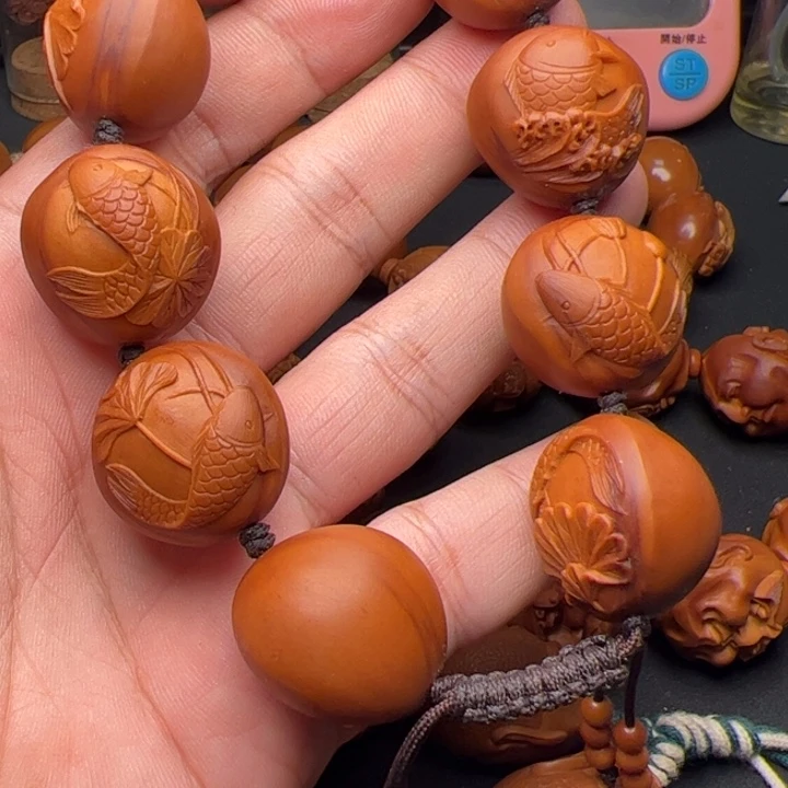 可***能手串/手链橄榄核橄榄核雕刻的作品