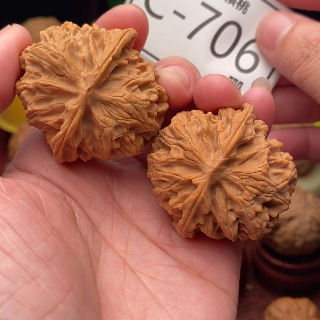 文玩核桃把件苹果40