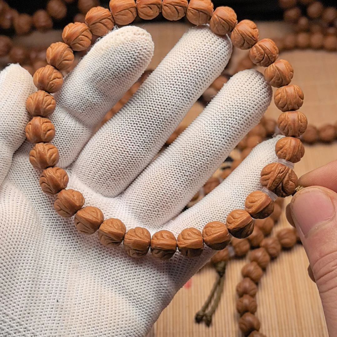 桃核吊坠精品小龙纹手持