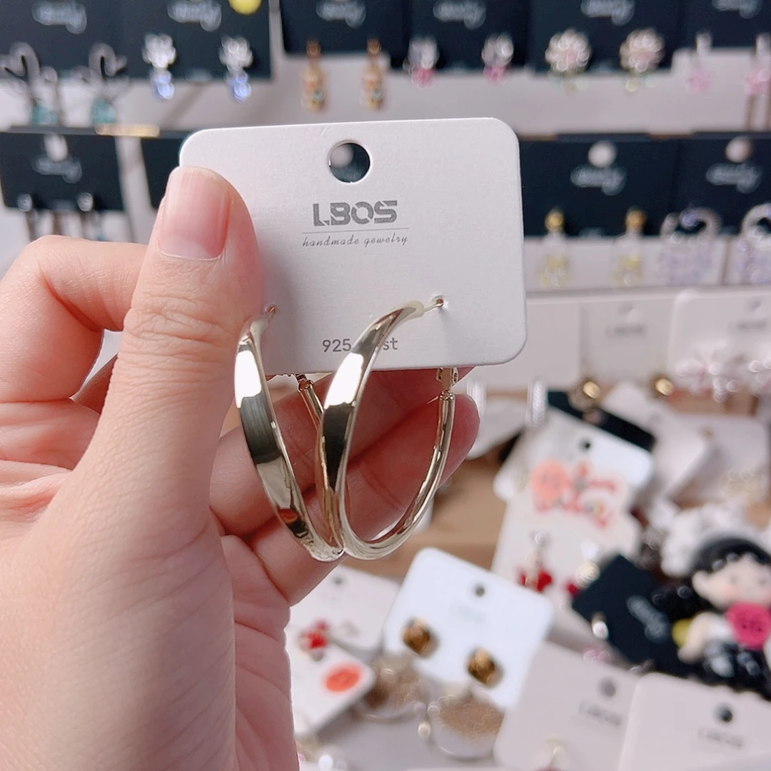 琉璃纯铜合金耳环的