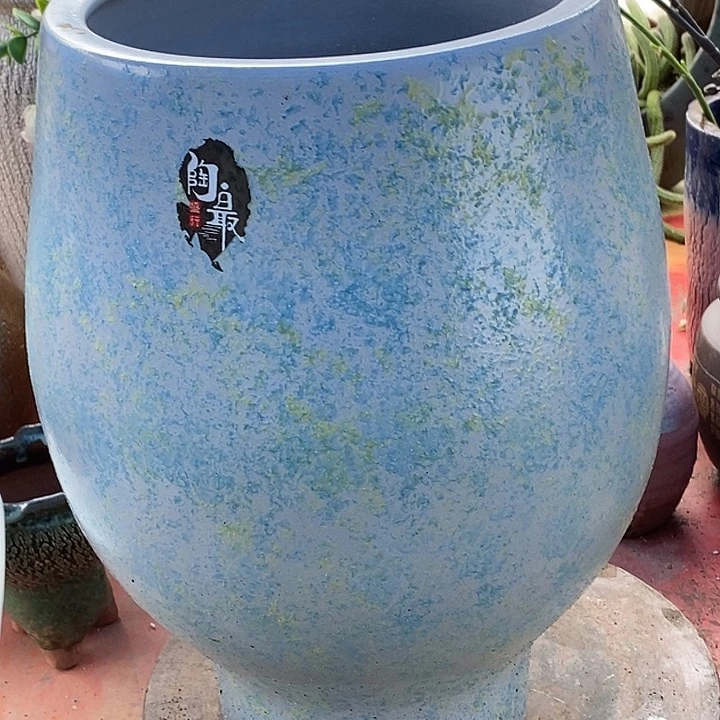 花盆紫砂口21高度33瑕疵