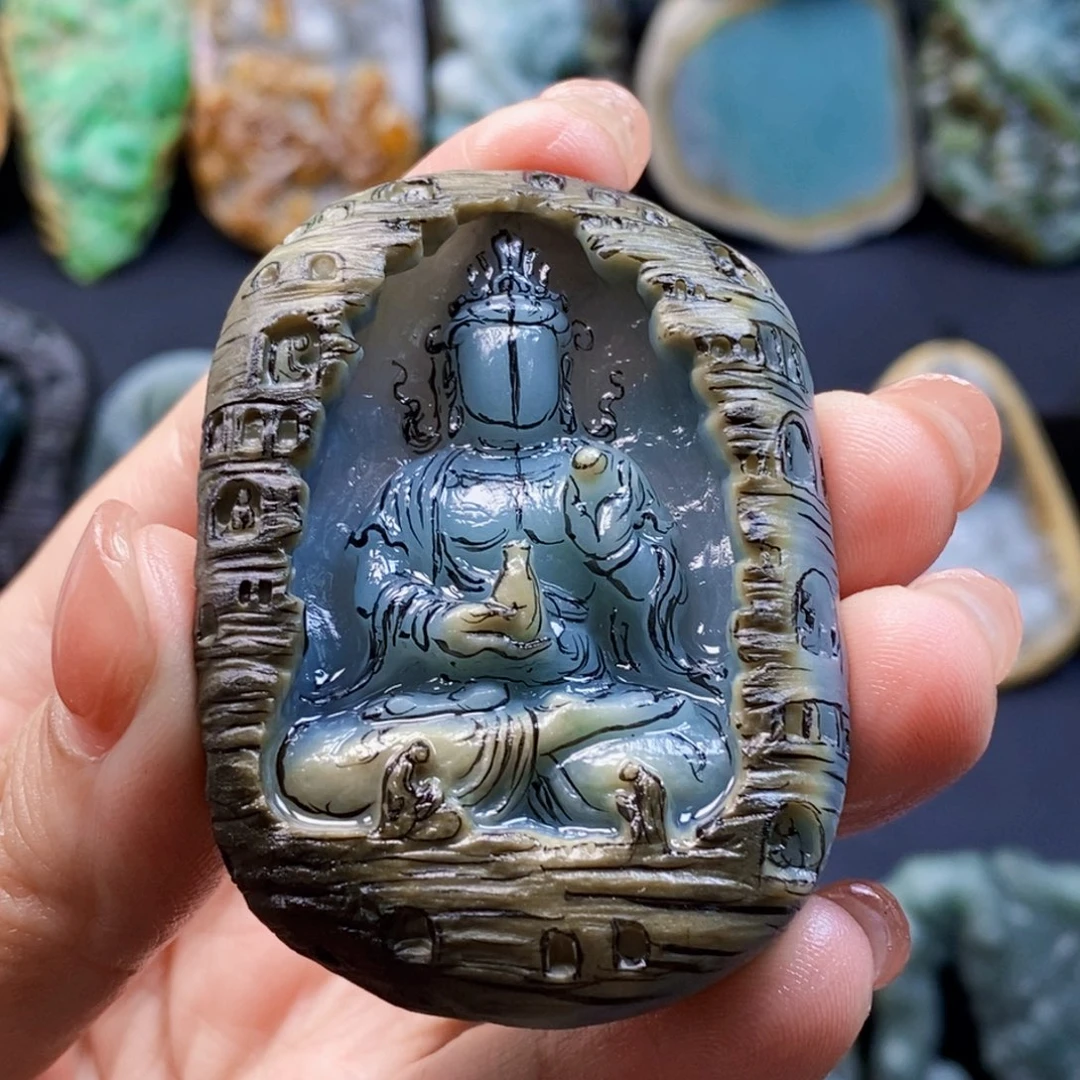 定制翡翠未镶嵌毛坯货定制加工