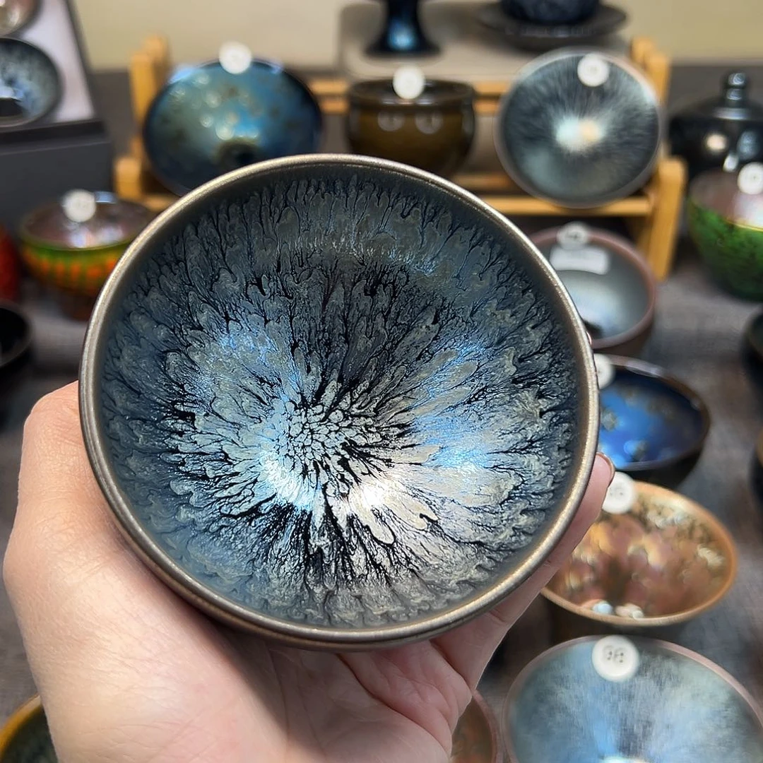 茶盏百花波体手工