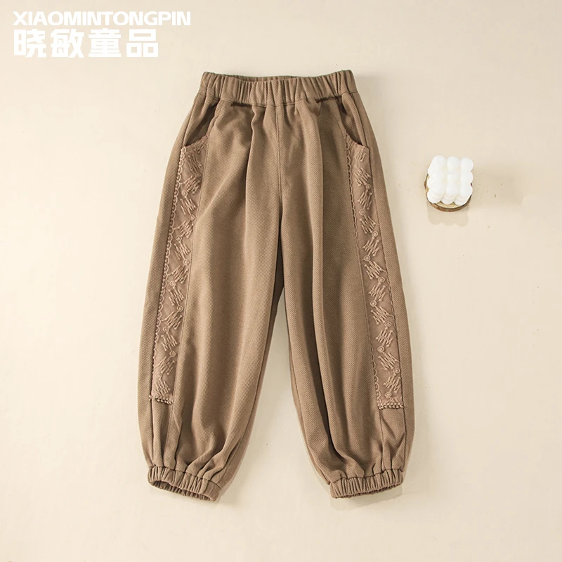 花边侧边束脚休闲裤3C2955