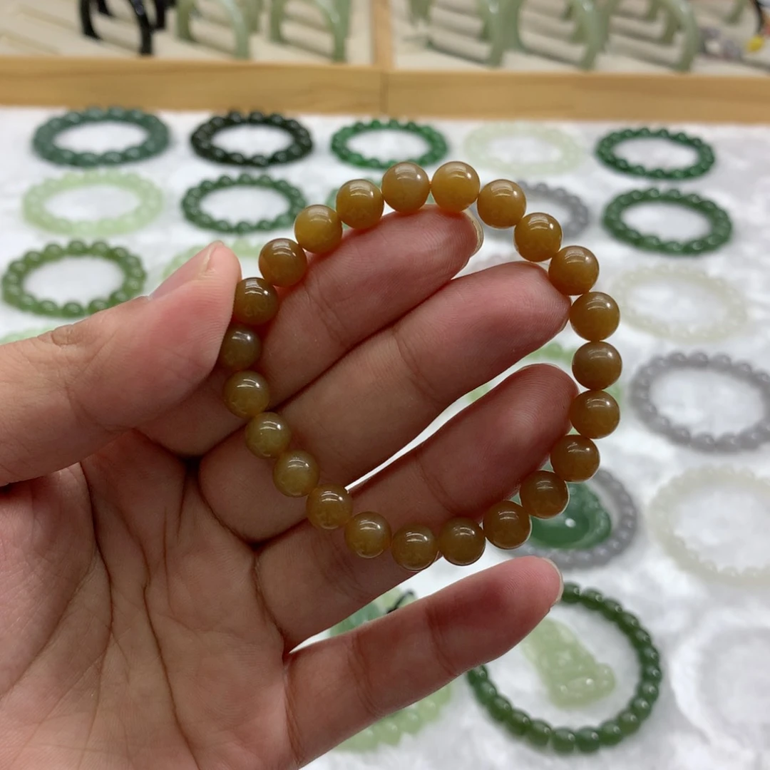 未镶嵌手串和田玉（且末糖8）