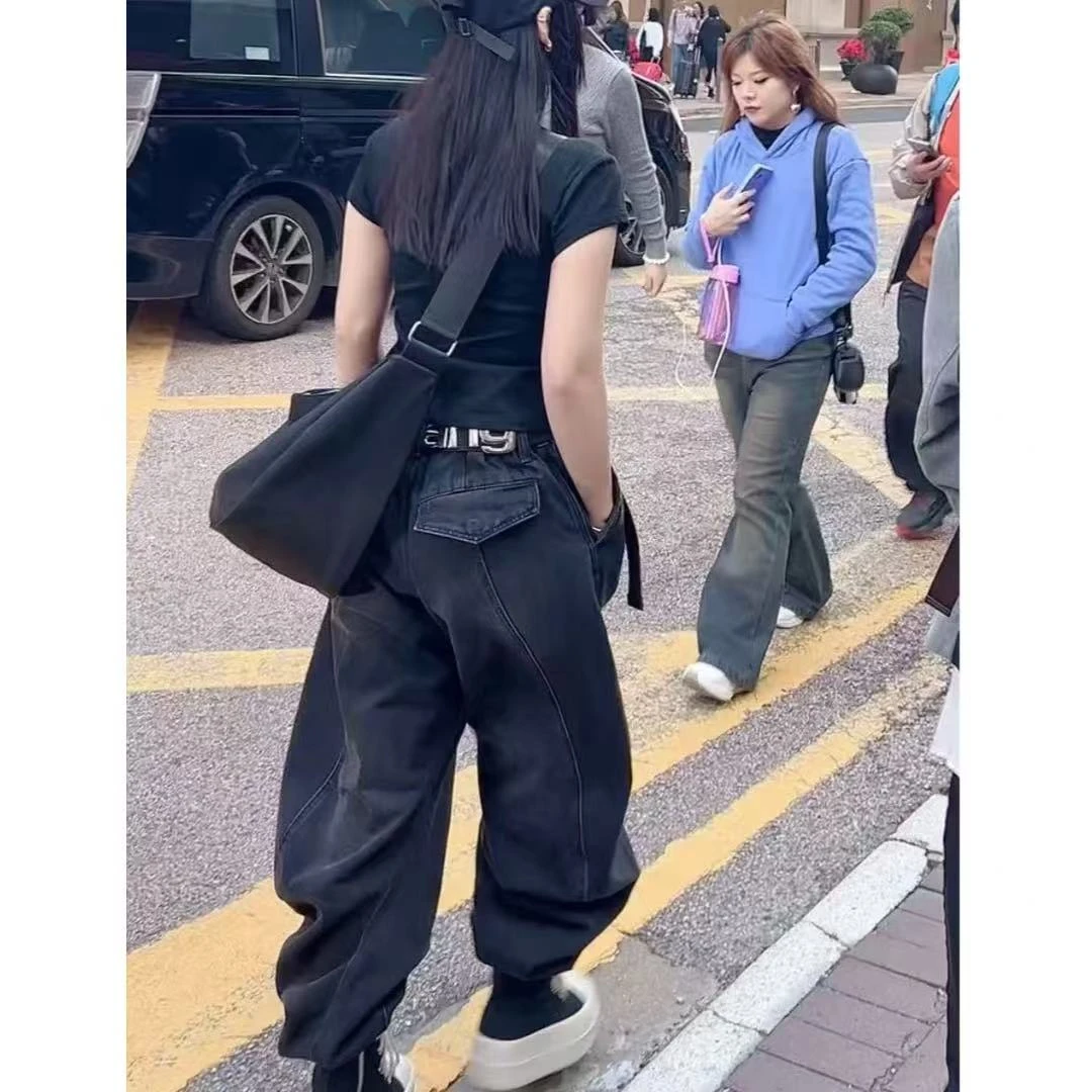 高级弯刀单兜牛仔裤