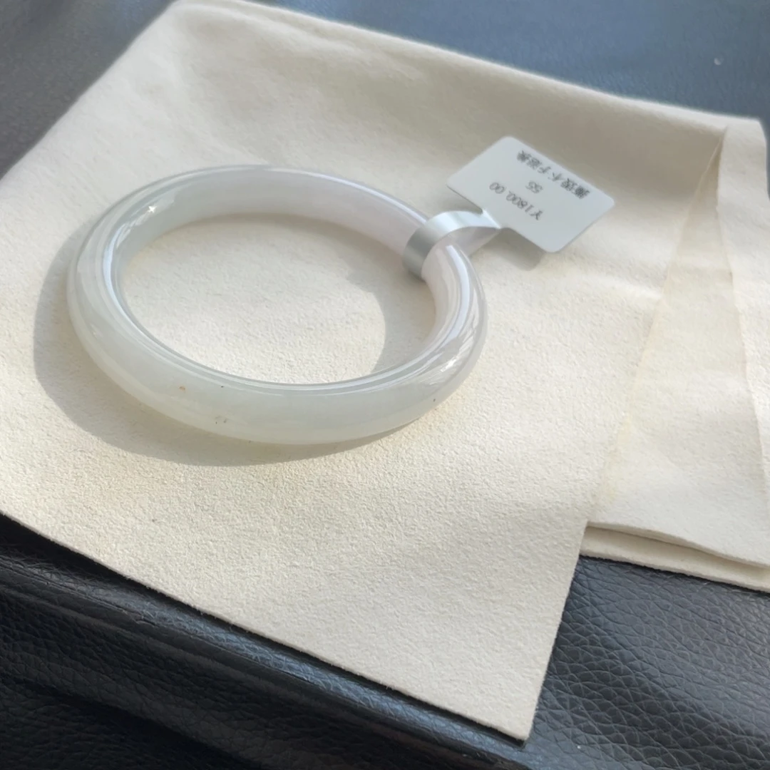 翡翠未镶嵌手镯纹55圆条