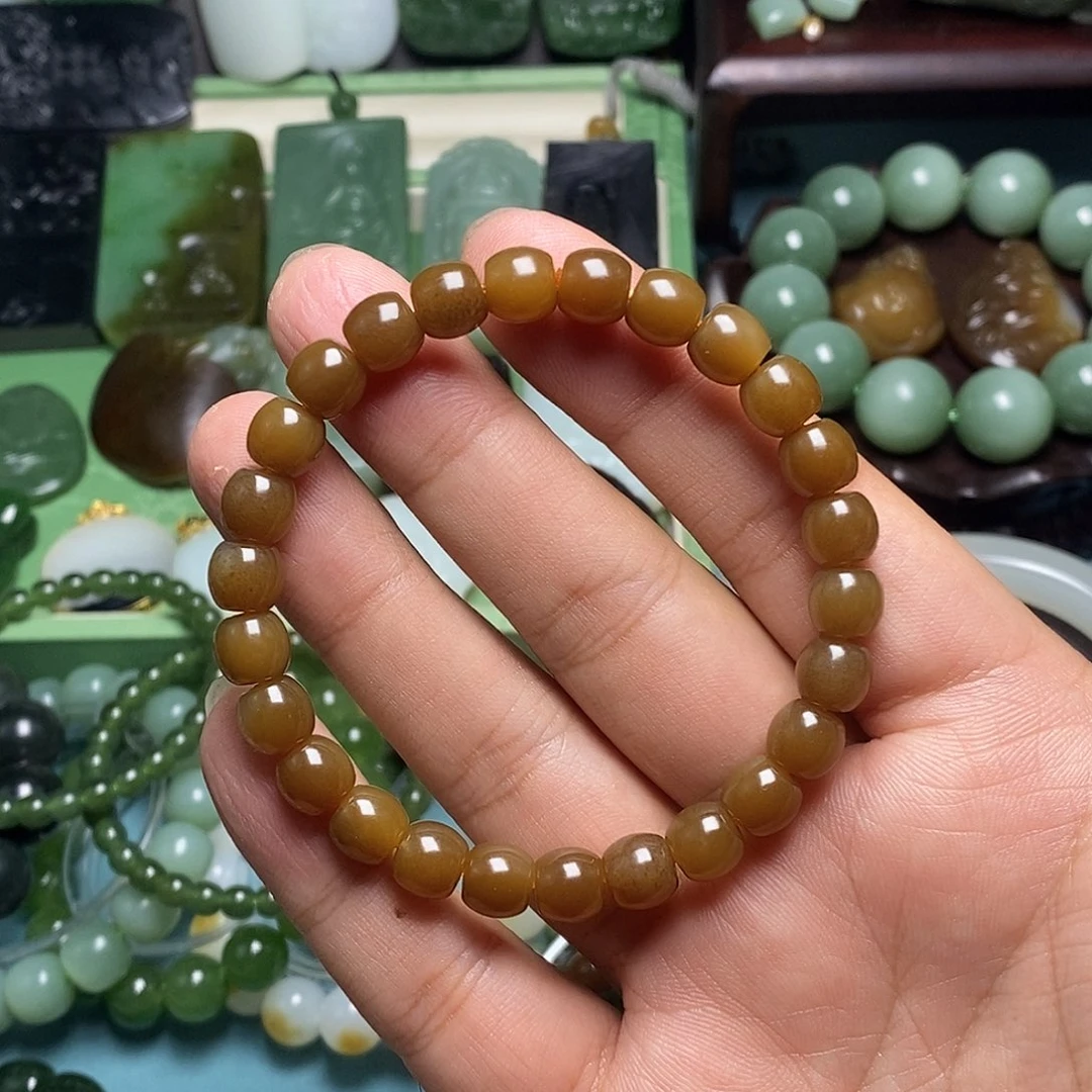 和田玉未镶嵌手串