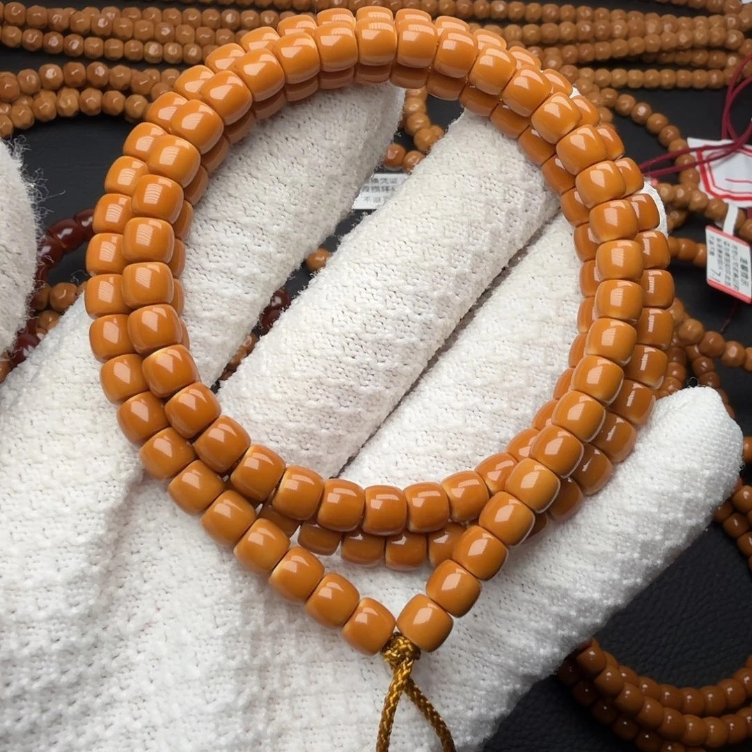 橄榄核手串老挝橄榄核核尖直切微倒角长串6.2mm