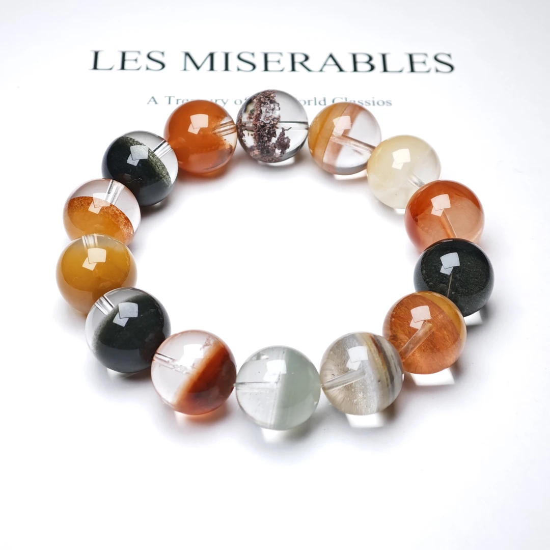 晶匠水晶聚宝盆设计手串14mm+  多样性发一 编号-JP50148