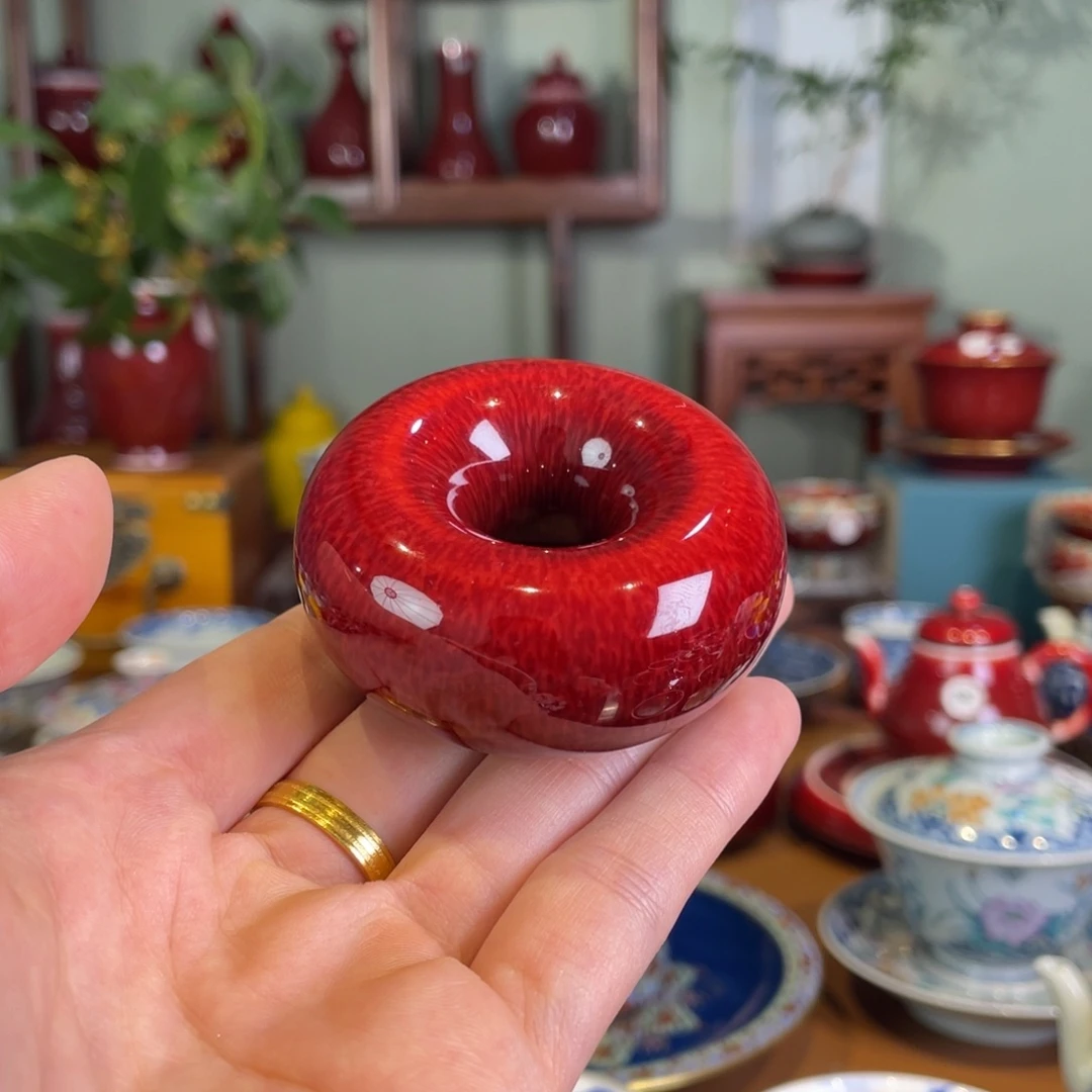 清欢雅玩原矿原矿郎红福利甜甜圈盖置