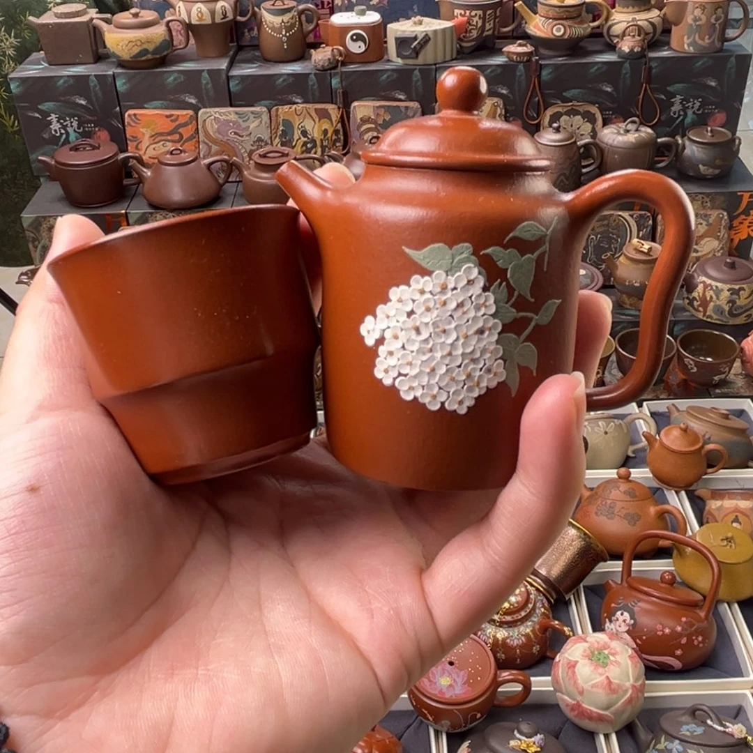 茶壶紫砂80cc原矿精工半手