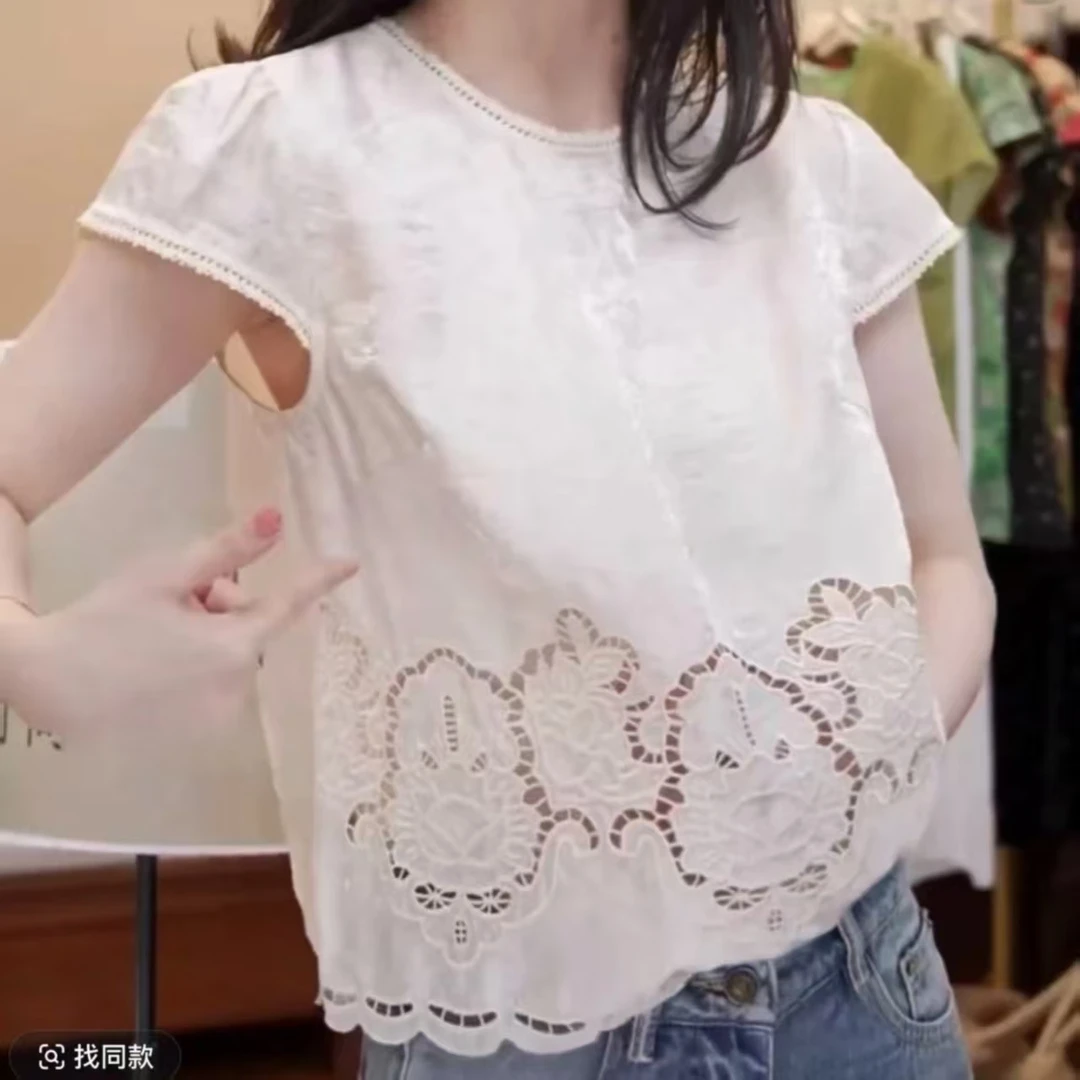 休闲风时尚套装短袖背心绣花清冷新中式嘻哈风运动风