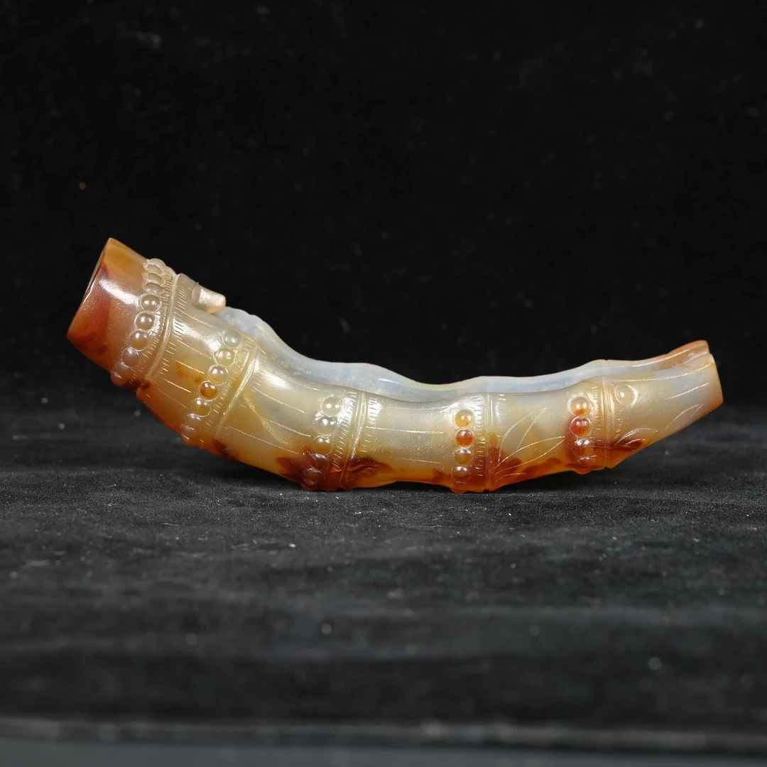 清代玛瑙竹节形茶铲/ZJ.130980/集萃斋