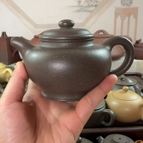 茶壶紫砂梨皮天青250cc
