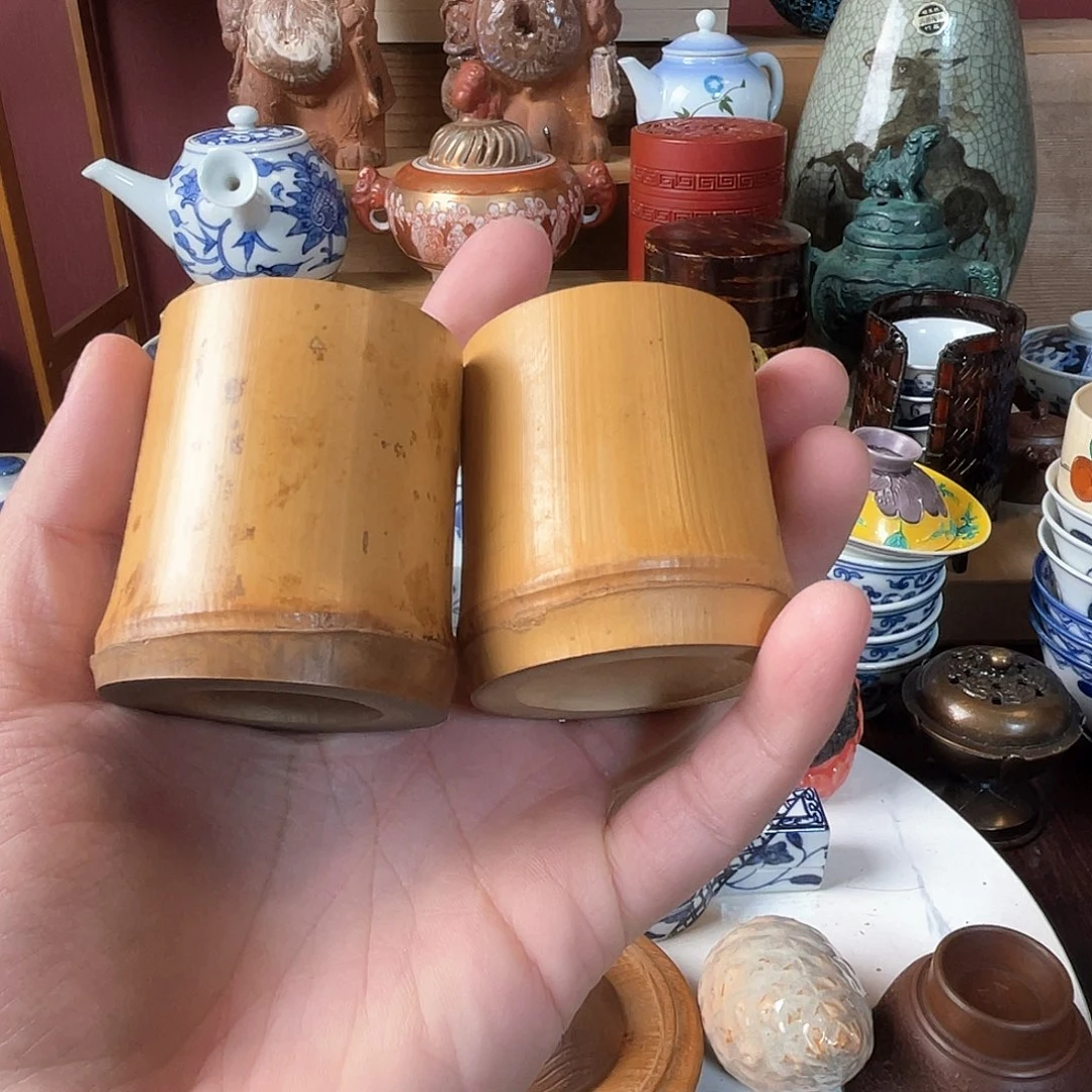 T***g老竹子两个盖置不错