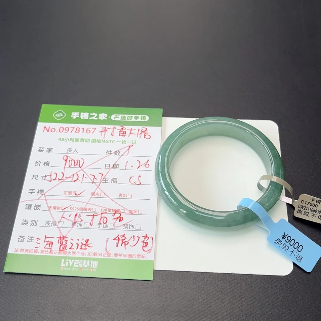 翡翠手镯未镶嵌多人