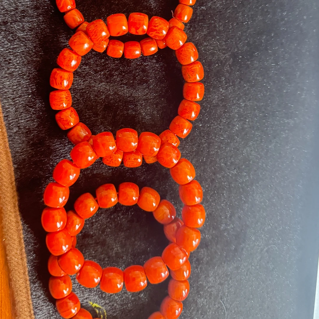 南红火焰纹手串（低克价）（天然珠宝多样性发其一）
