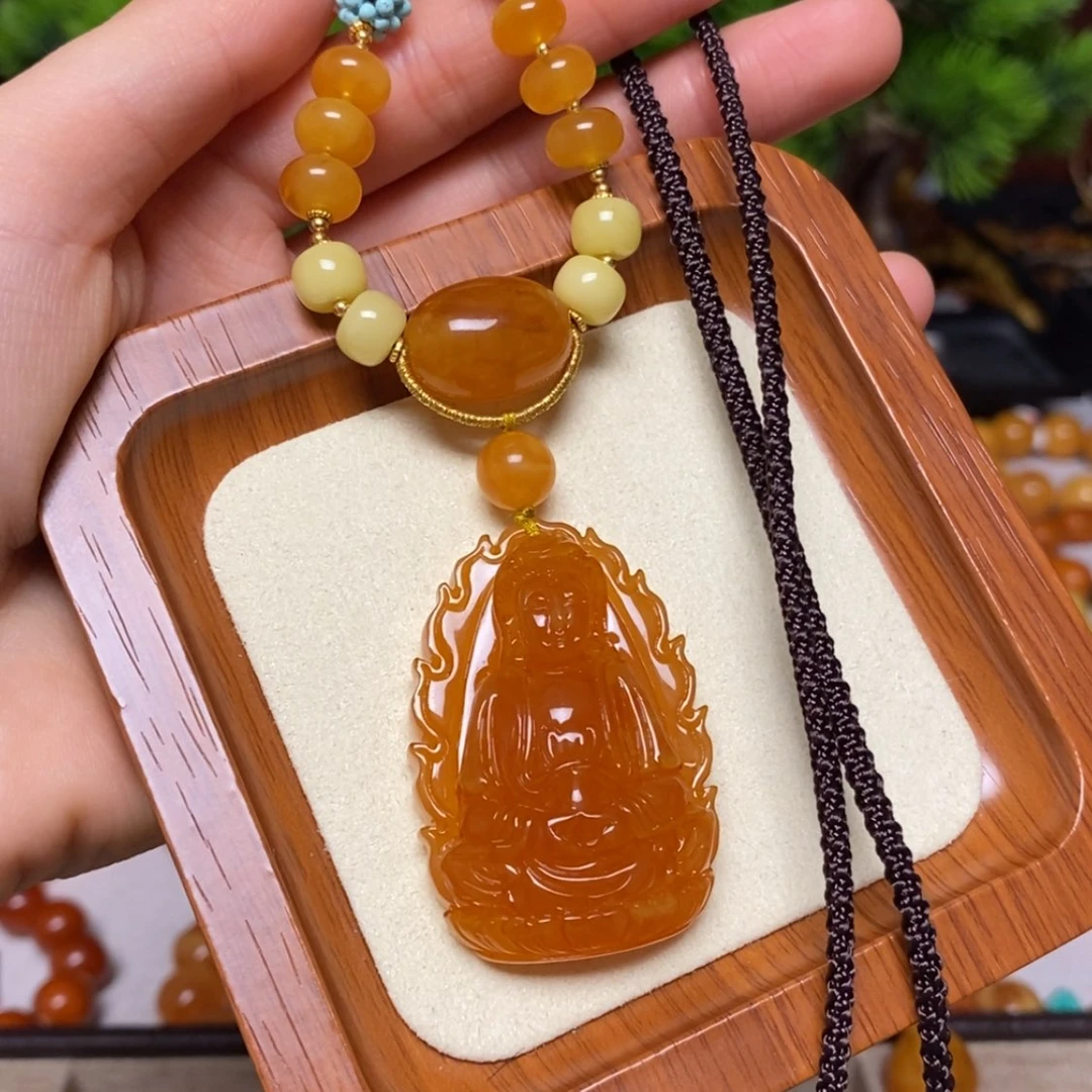 【闪购商品】蜜蜡颈饰未镶嵌项链