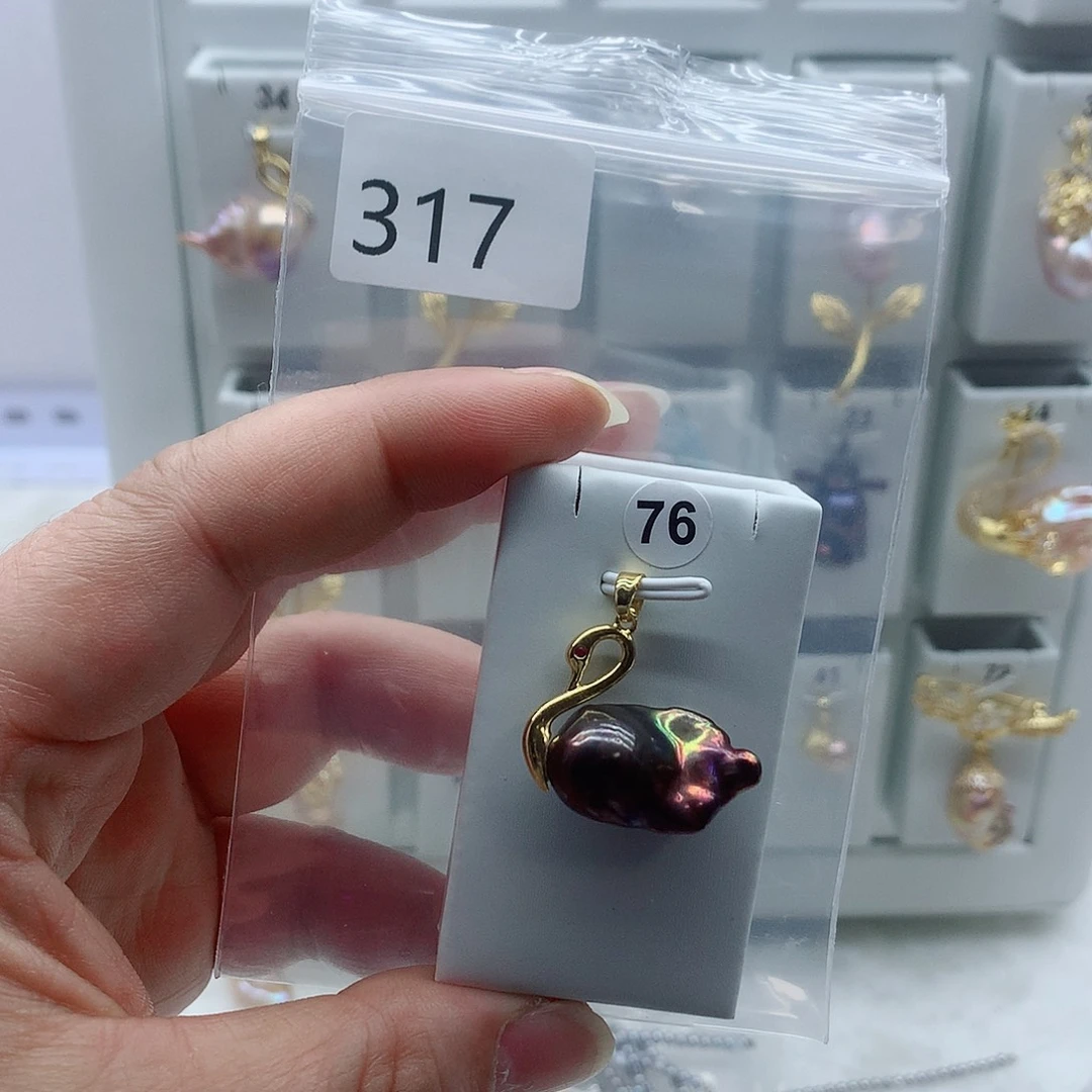 吊坠(不含链)淡水珍珠合金