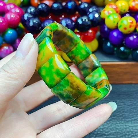 玛瑙/玉髓手链未镶嵌龙胆草