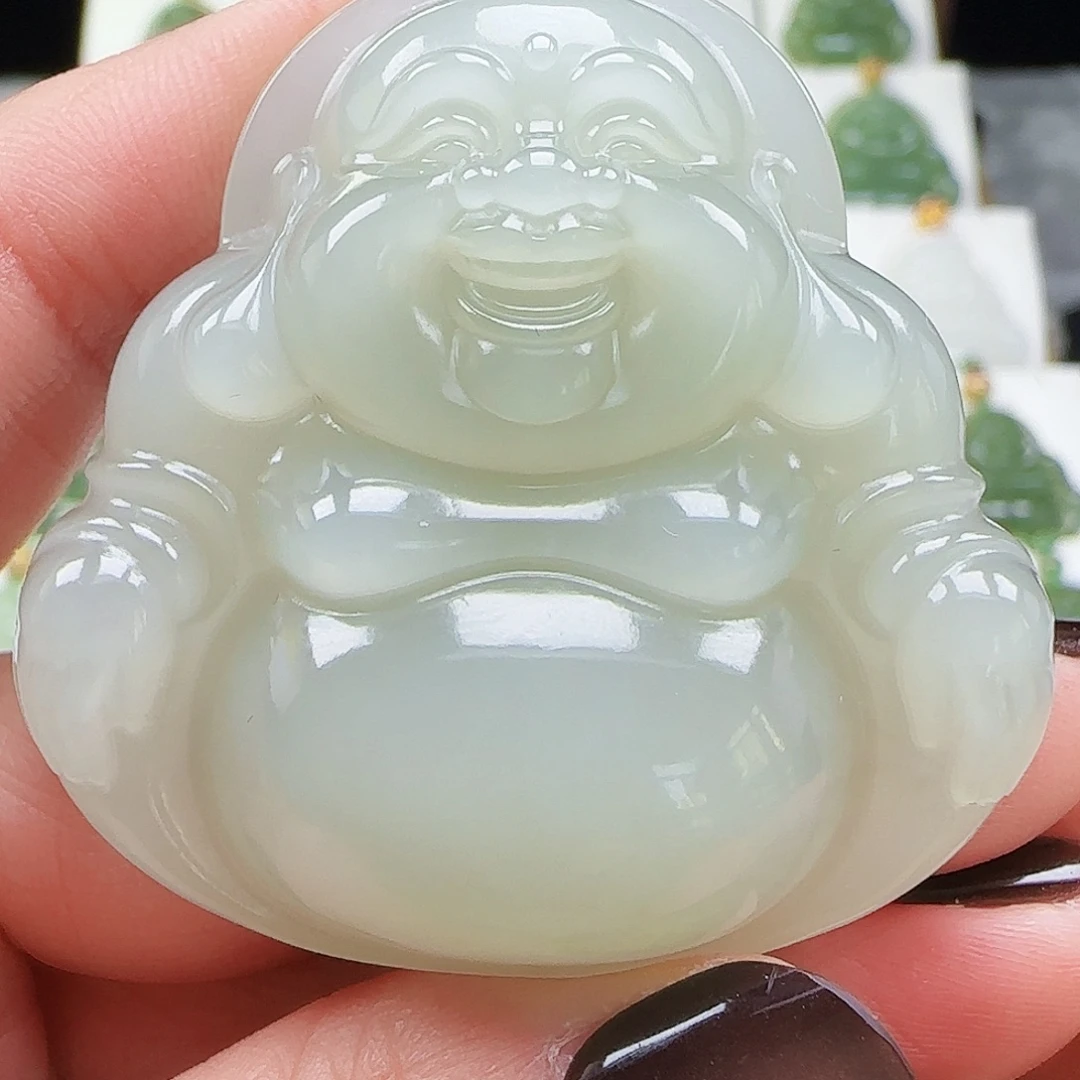 和田玉未镶嵌吊坠(赠链)