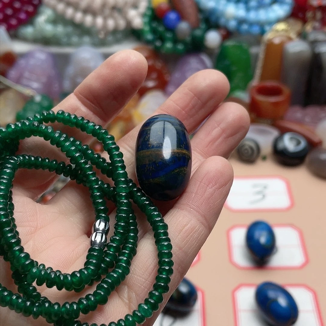 玛瑙/玉髓颈饰合金璇*