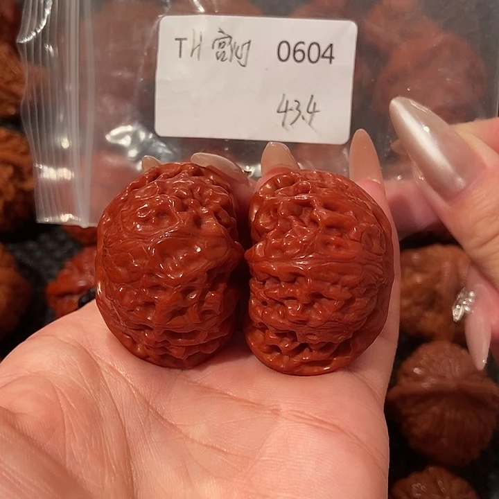 吊坠文玩核桃超玉化宫灯43