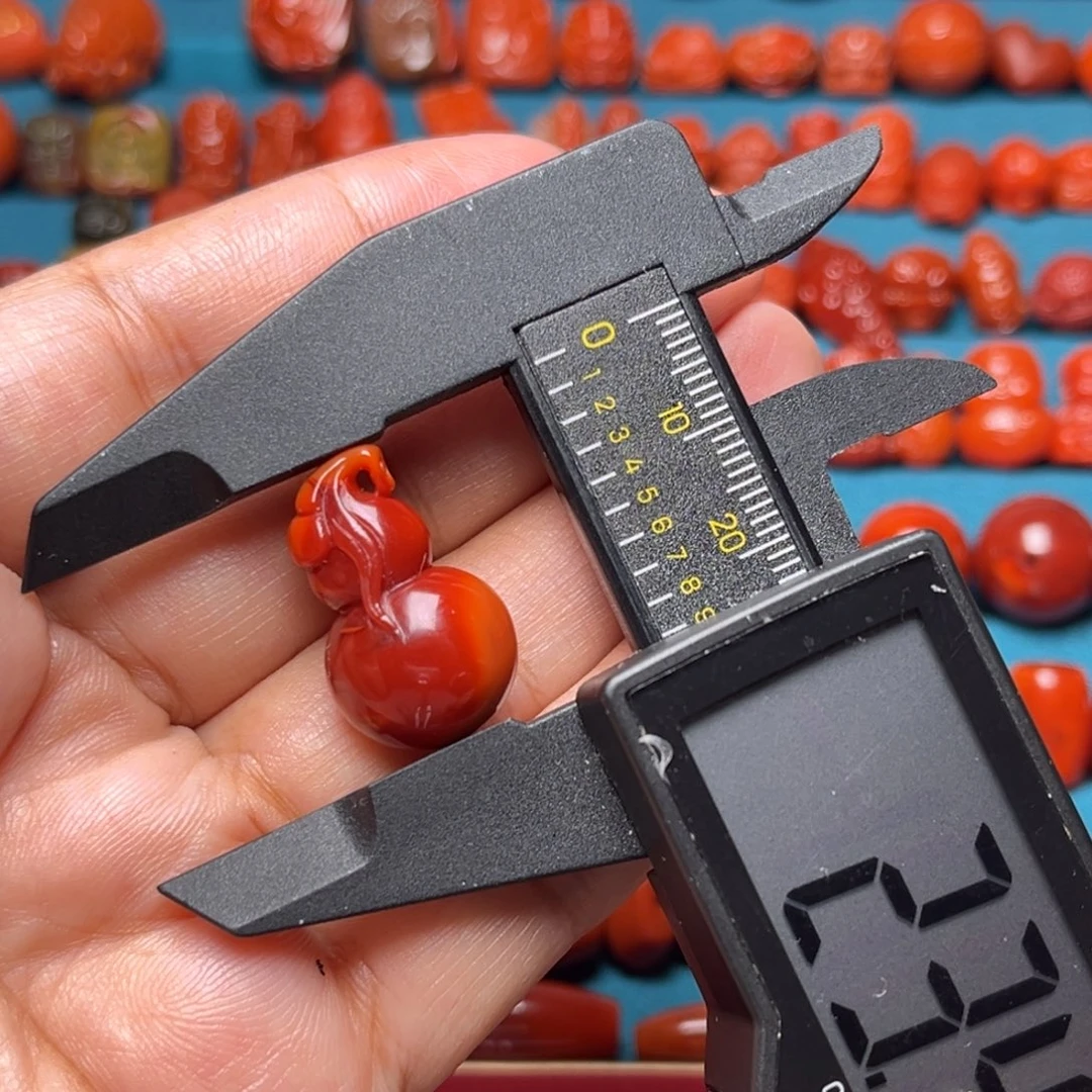 南红玛瑙扣配饰未镶嵌精工葫芦挂件