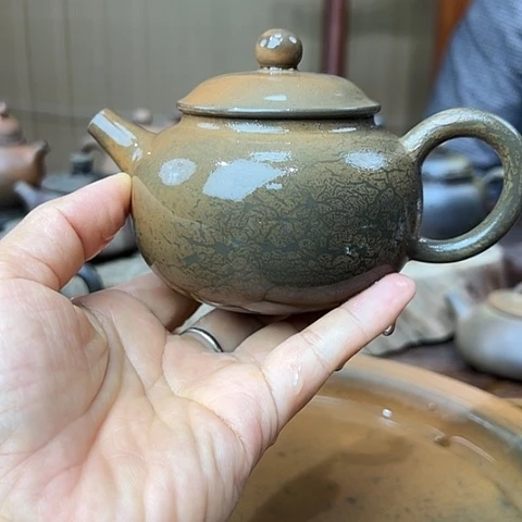 戬谷龙窑柴烧茶壶35