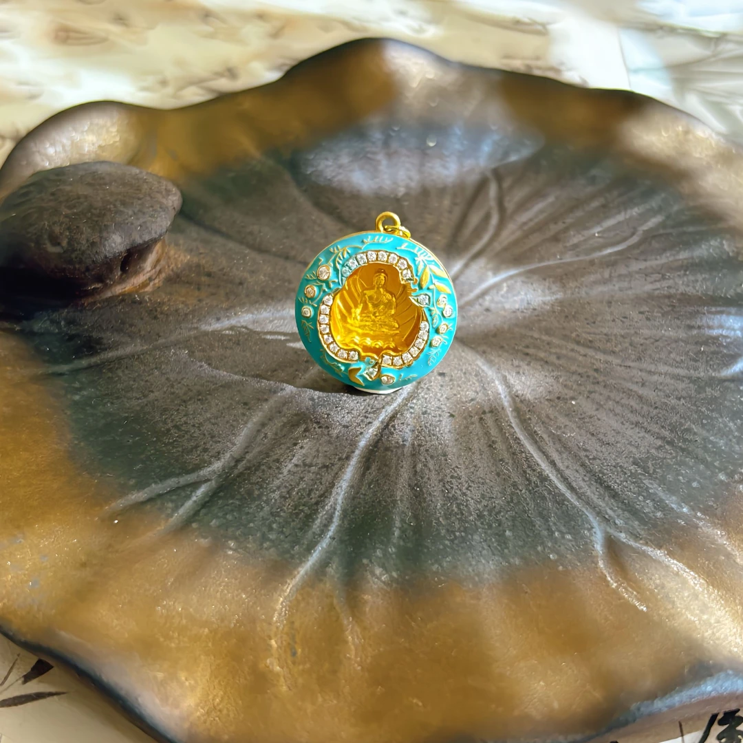 18k金 药师佛吊坠 1348  多样式发一件