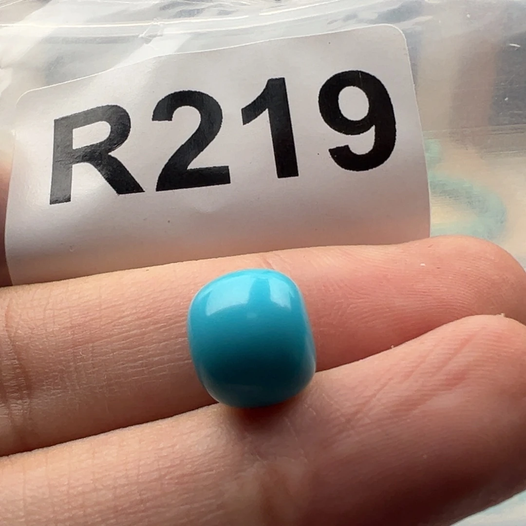 绿松石未镶嵌珠宝奇石卡10.1高瓷蓝老型