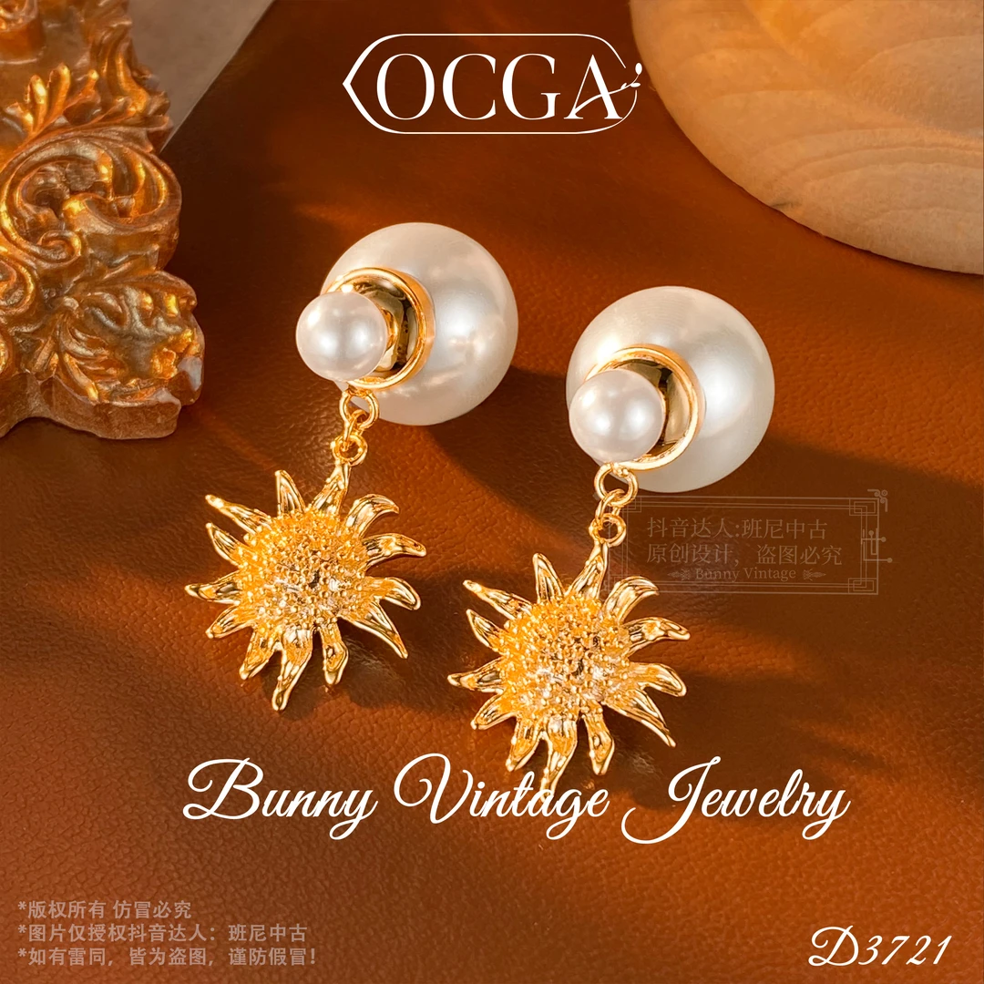 D3721 法★【太阳神】OCGA 欧斯伽斯 耳环