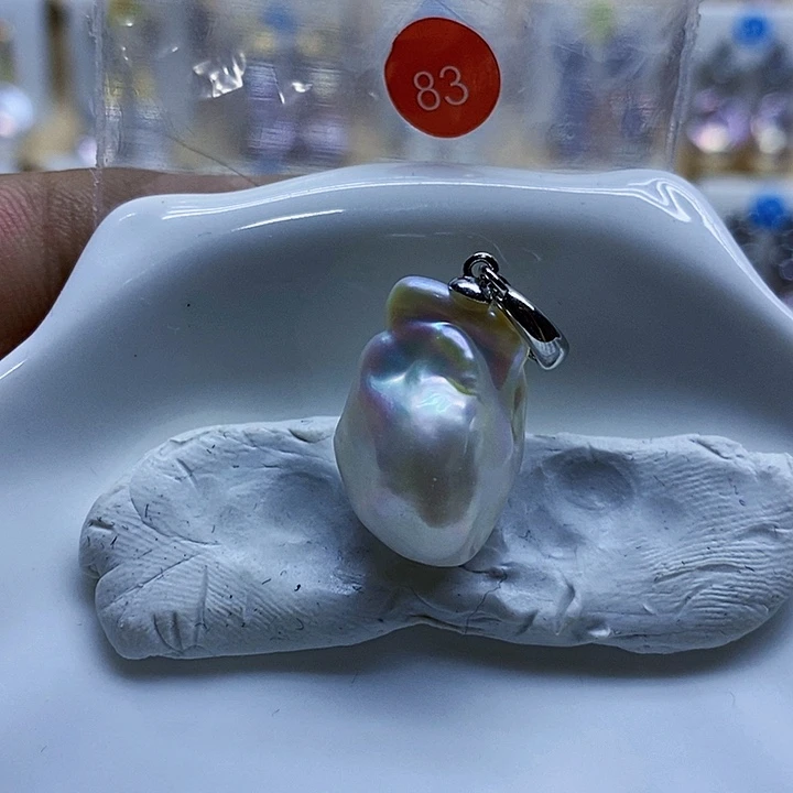 淡水珍珠银S925镶嵌颈饰
