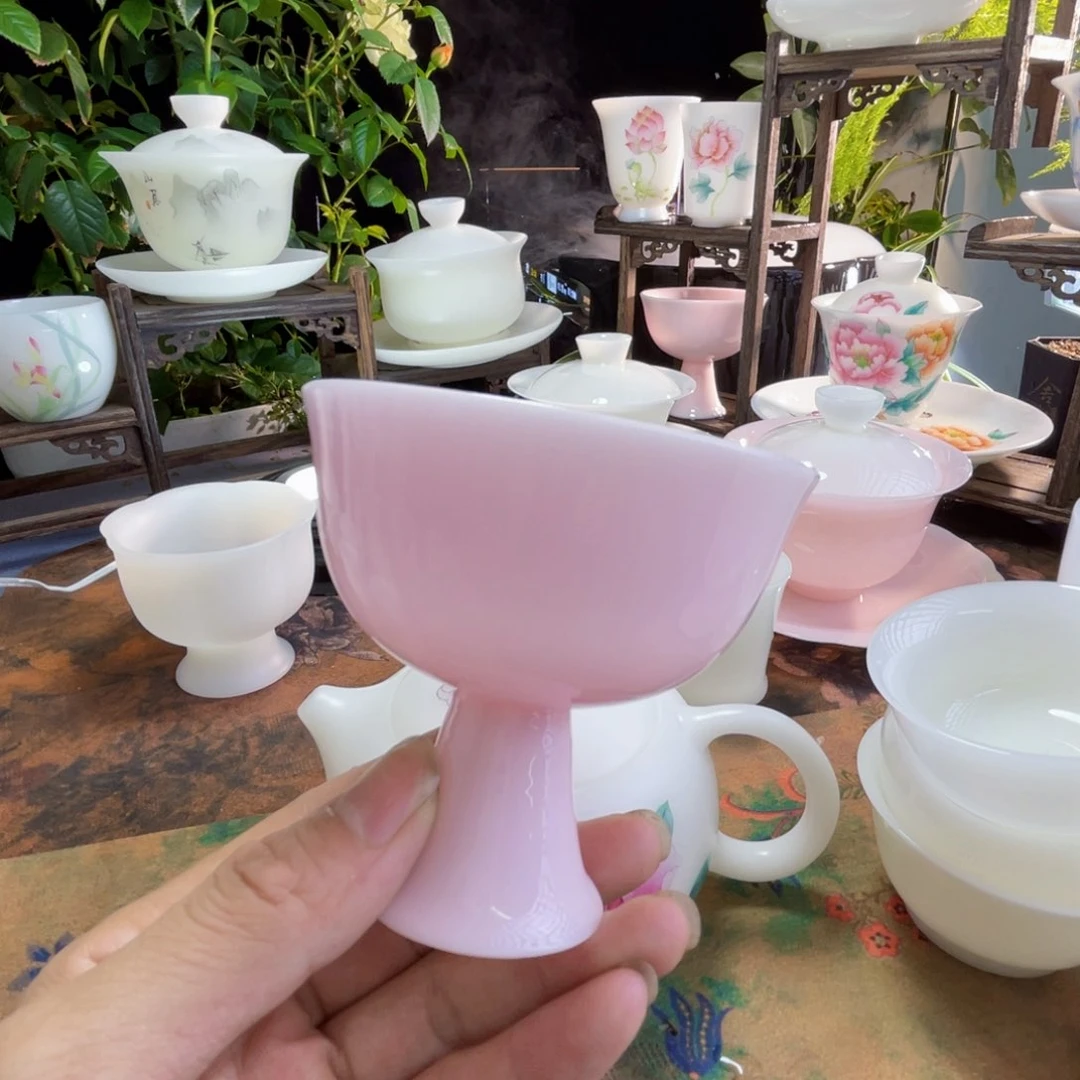 芳**茶冰晶璞玉高角主人杯