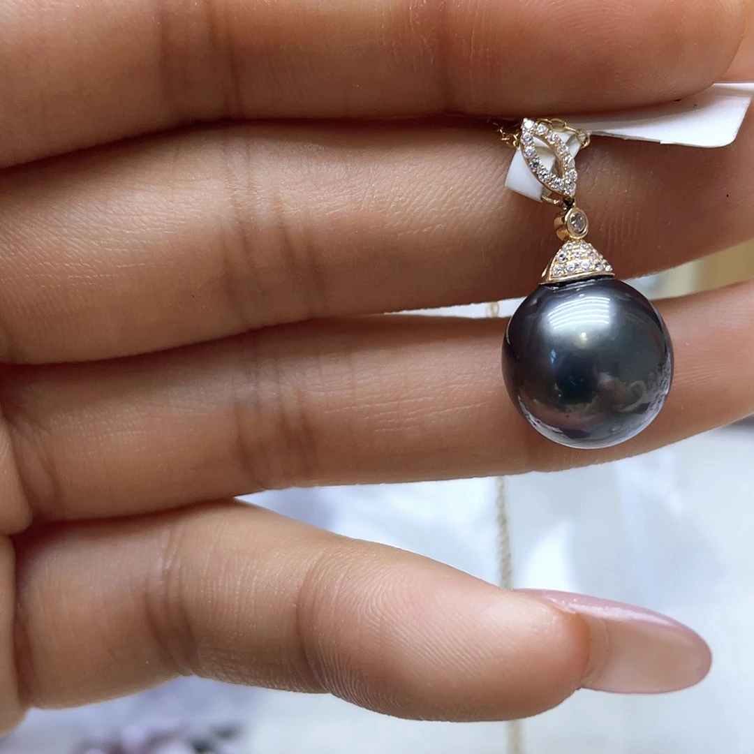 海水珍珠颈饰18K金镶嵌