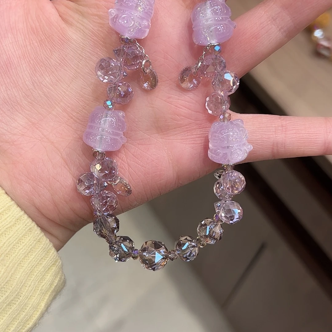 布艺铁合金手机链