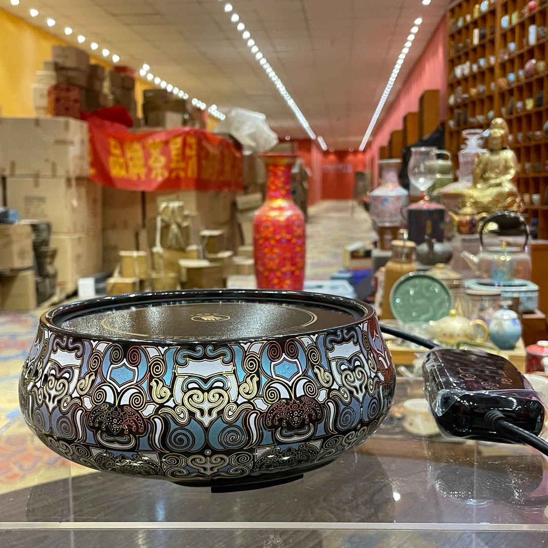 【闪购商品】圆形金银错电陶炉，121530